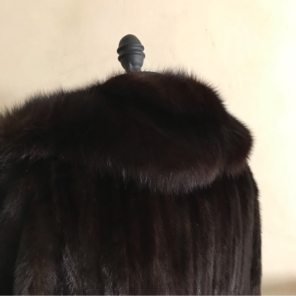 Vintage Genuine Mink Fur Coat - Picture 4 of 13